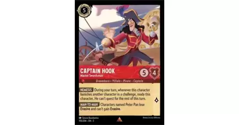 Captain Hook - Master Swordsman - Into The Inklands card 105/204