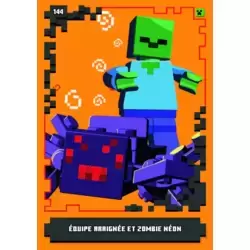 Équipe araignée et zombie Néon