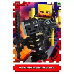 Équipe Wither squelette et Blaze