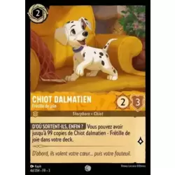 Chiot Dalmatien - Frétille de joie