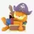 Garfield Day Dream - Wooden Sword Pirate