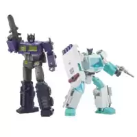 Optimus Prime & Ratchet (Shattered Glass)