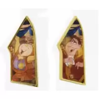 Beauty and the Beast Lenticular Bell Jar Mystery Collection - Cogsworth