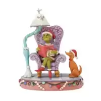 Grinch in Chair with Lamp