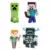 Minecraft - Steve, Alex, Creeper & Warden 4 Pack
