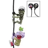 Scalers Earbuds Jeff Dunham - Peanut & Achmed 2 Pack