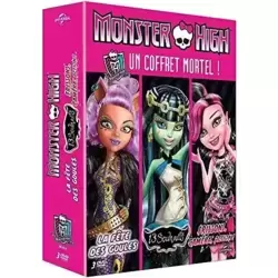 Monster High-Un Coffret Mortel : La fête des goules + 13 souhaits + Frissons, caméra, Action