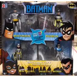 Gotham City Pack - Batman, Robin, Batgirl & Nightwing
