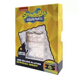 SpongeBob SquarePants 25th Anniversary .999 Silver Plated Ingot