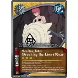 Sealing Jutsu : Breaking the Lion's Roar