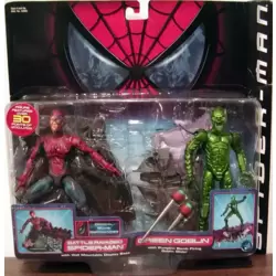 Battle Ravaged Spider-man & Green Goblin