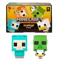 Flippin' Figs Sheep + Sheared Sheep & Zombie Chicken Jockey + Chicken