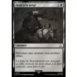 Droit à la gorge