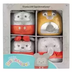 Pack de 4 Peluches Original Disney100