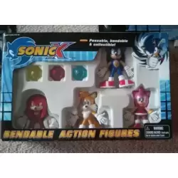 Sonic X Bendable Figure 4-Set