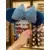 Disney Blue Velvet Chevron Minnie Mouse Ears