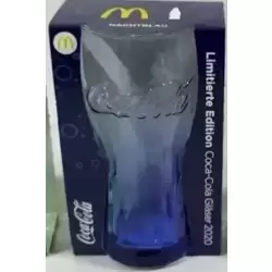 Verre bleu transparent