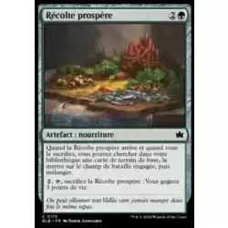 Récolte prospère