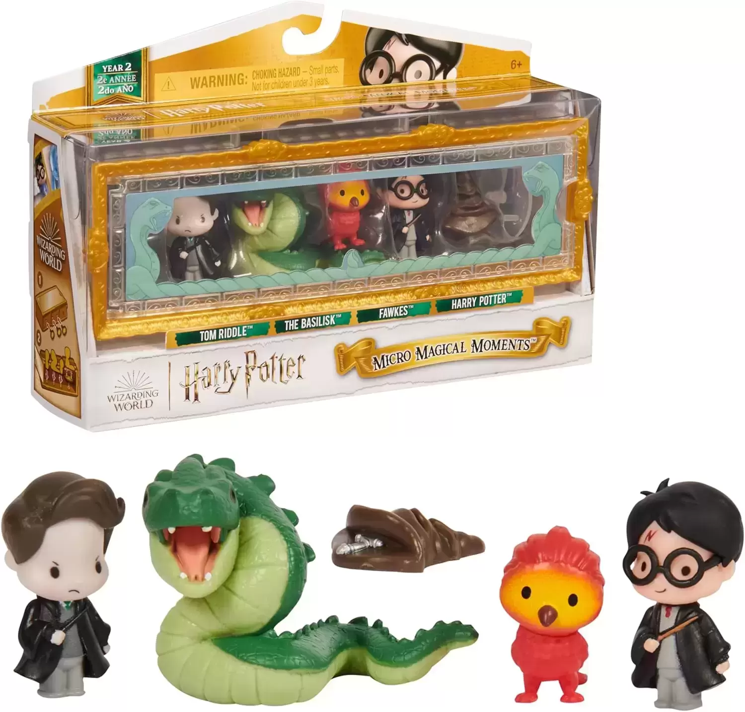 Wizarding World of Harry Potter (Enesco) - Micro Magical Moments - Tom Riddle, The Basilisk, Fawkes & Harry potter