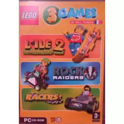 LEGO 3 Games - L'île 2 - Rock Raiders - Racers