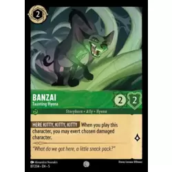 Banzai - Taunting Hyena