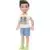 Barbie Chelsea - Chelsea Boy (Skateboard Graphic Shirt and Shorts)