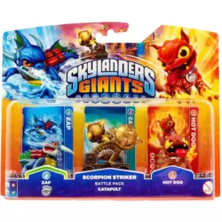 Zap + Scorpion Striker Battle Pack Catapult + Hot Dog