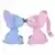 Flocked Stich & Angel Kissing