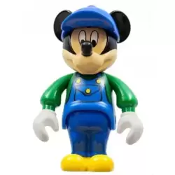 Mickey Mouse Figure with Blue Overalls, Green Sleeves, Blue Cap (4141369)