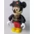 Lego Disney Minifigures - Mickey Mouse Figure with Red Pants, Black Fireman Uniform, Black Cap