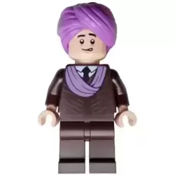 Professor Quirinus Quirrell - Dark Brown Robe, Medium Lavender Turban