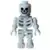 Skeleton - Standard Skull, Floppy Arms, Light Bluish Gray Neck Bracket