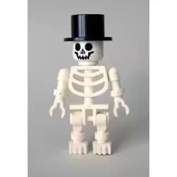 Skeleton with Standard Skull, Top Hat