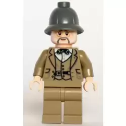 Professor Henry Jones Sr. - Dark Bluish Gray Pith Helmet