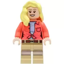 Dr. Ellie Sattler - Coral Shirt, Hair over Shoulder