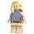 Lego Jurassic World Minifigures - Dr. Ellie Sattler - Sand Blue Sleeveless Shirt, Hair over Shoulder
