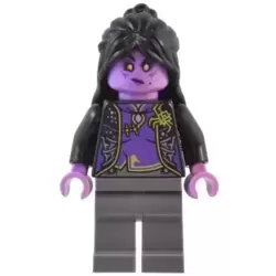 Spider Queen - Black Hair, Dark Bluish Gray Legs