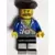Pirate - Male, Black Tricorne, Dark Orange Beard and Moustache, Blue Open Coat, Medium Nougat Belt, Black Legs