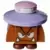 Goomba (Black Interior Pieces) - Angry, Eyelids, Lavender Hat