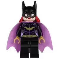 Batgirl - Minifigure, Black Suit, Lavender Cape