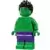 Hulk - Minifigure, Dark Purple Pants, Spiked Hair, Lopsided Grin / Angry (76287)