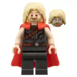 Thor - Flexible Rubber Cape, Pearl Dark Gray Legs, Tousled Hair