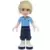 Friends Andrew - Dark Blue Cropped Trousers, Bright Light Blue Polo Shirt