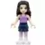 Friends Emma - Dark Blue Layered Skirt, Medium Lavender Top, White Boots