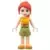 Friends Mia - Olive Green Shorts, Orange and Bright Light Orange Top with Lightning Bolts, Orange Shoes