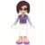 Lego Friends Mini-Dolls - Friends Ms. Stevens - White Long Skirt, Medium Lavender Vest