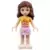 Friends Olivia (Light Nougat) - Bright Pink Layered Skirt, Orange Top