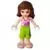 Friends Olivia (Light Nougat) - Lime Cropped Trousers, Bright Pink Top