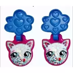 Boucles d'oreilles Bleues