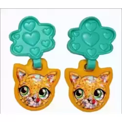 Boucles d'oreilles Vertes